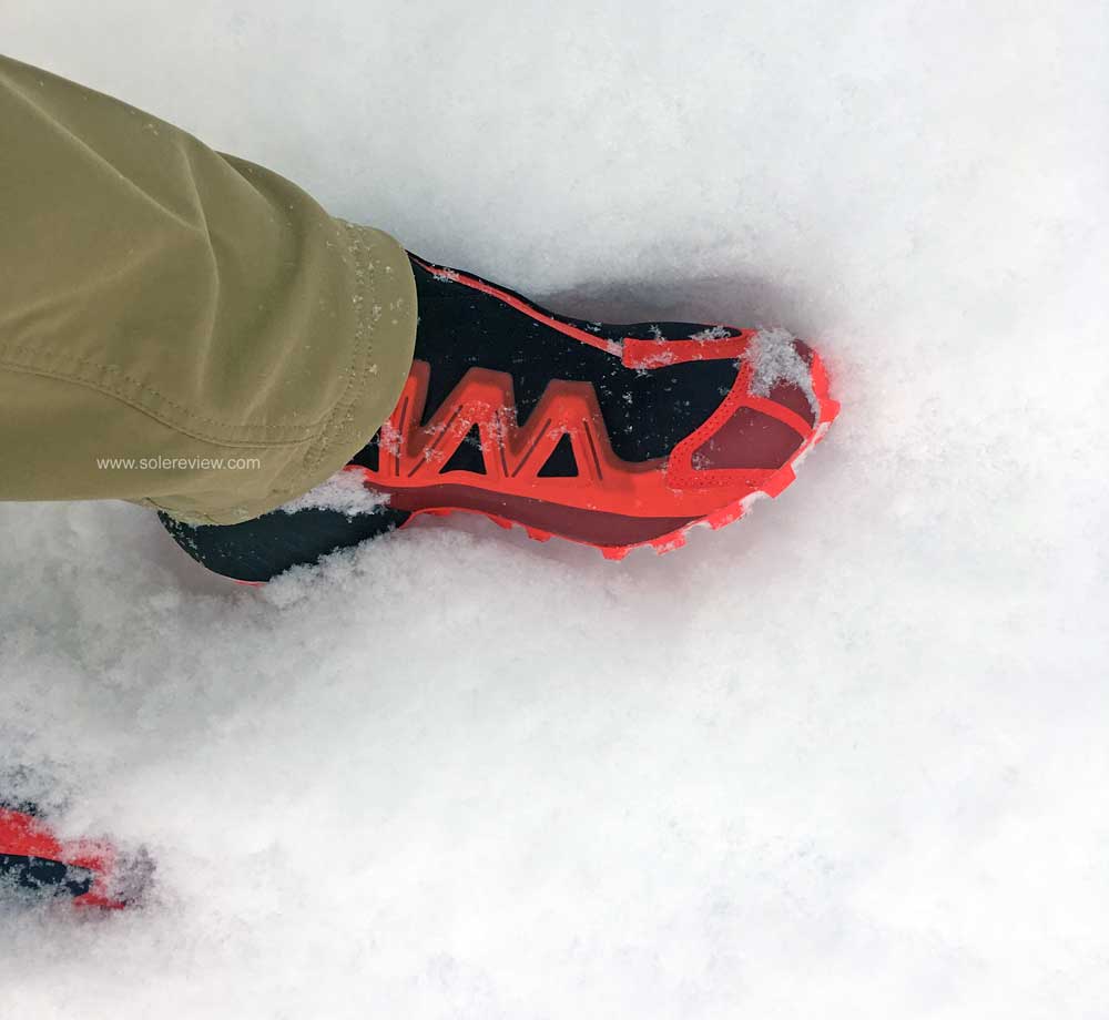 salomon snow running shoes