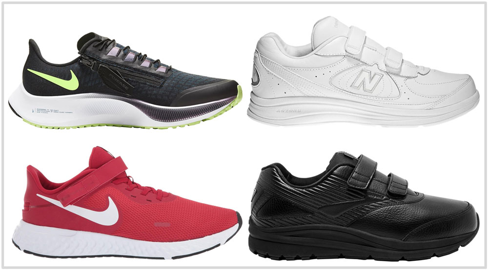 mens new balance walking shoes with velcro straps