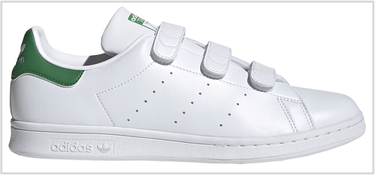 velcro white tennis shoes