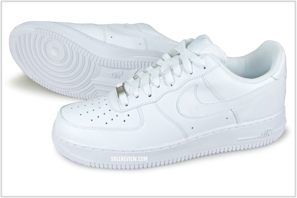 Custom Air Force 1 Triple White Thin Rope Laces With Dunk 