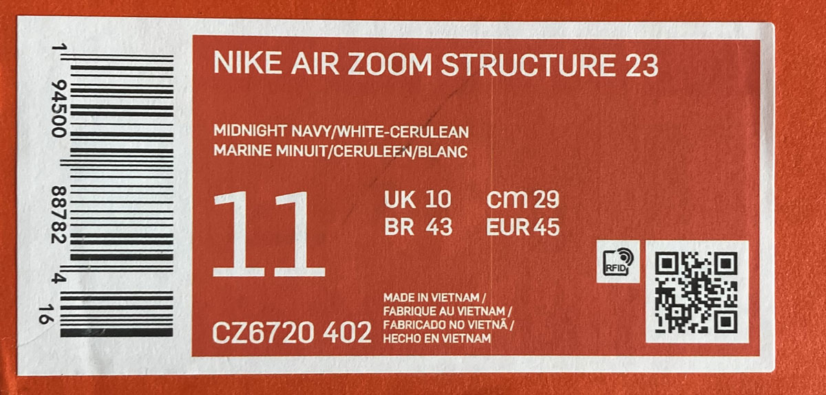 carne manga aeronave Nike shoe size chart