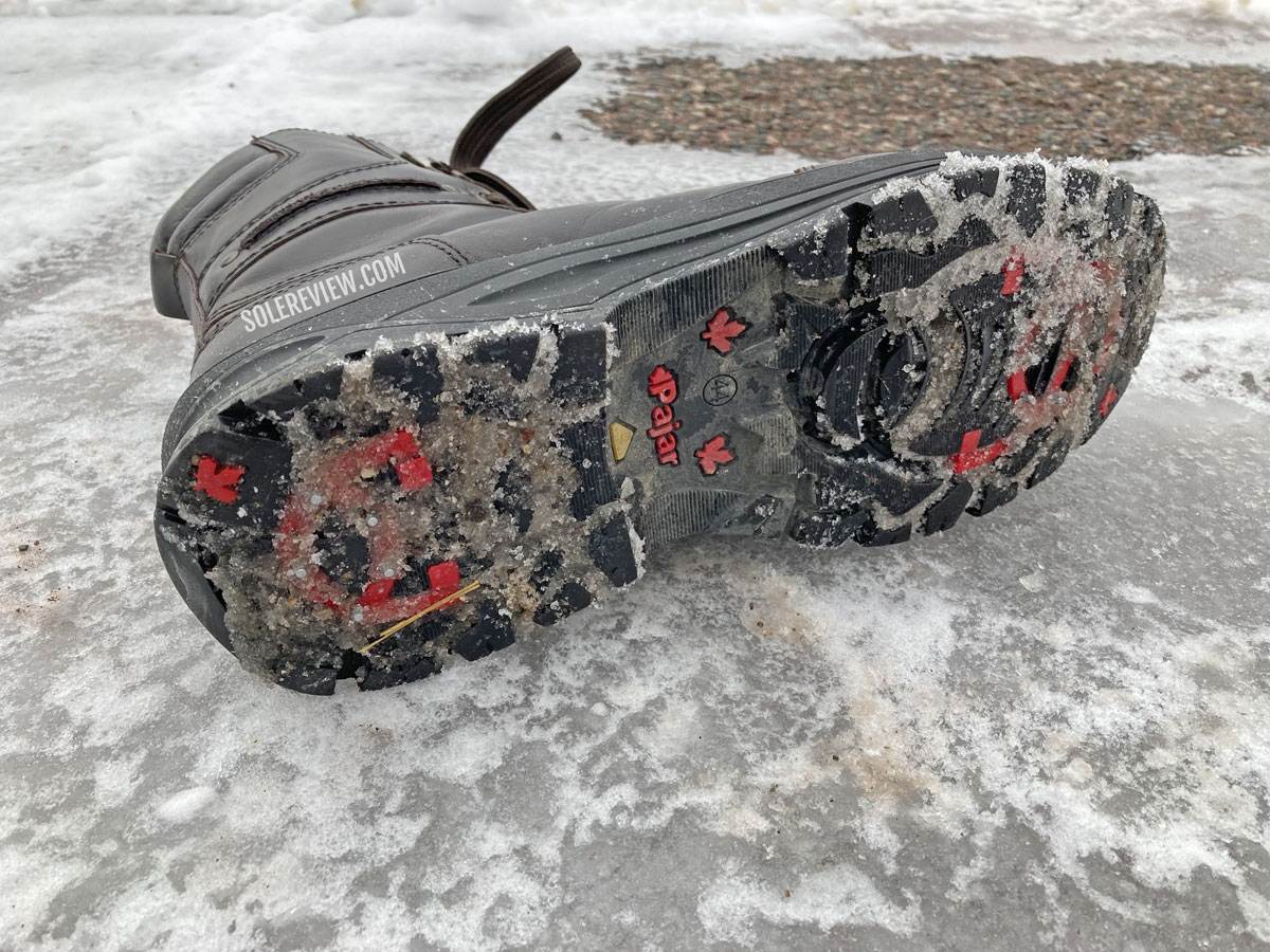 Step into winter with the Vibram® rubber sole
