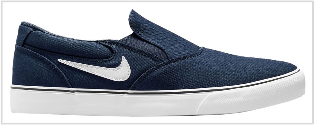 The Nike slip-on shoes
