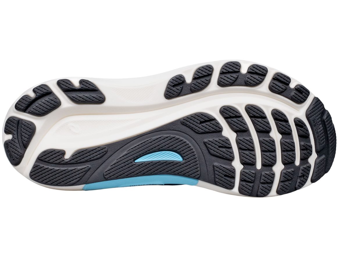 The outsole of the Asics Kayano 31.