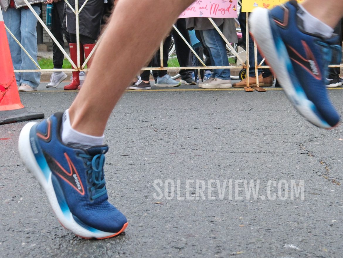 The toe off on the Brooks Glycerin 21.